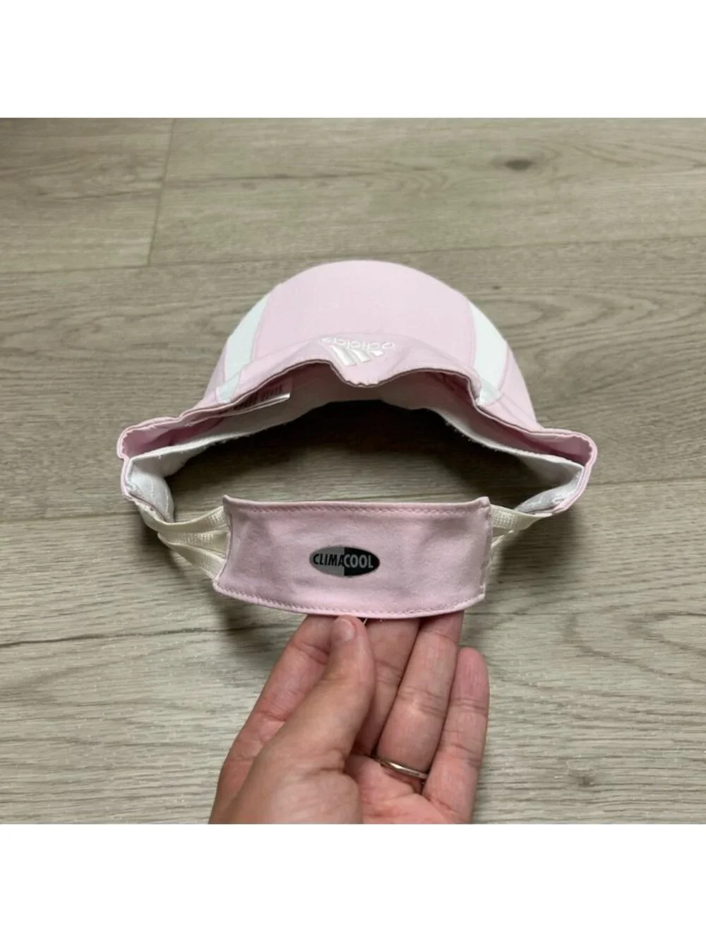 Adidas Vintage Y2K Women's Climacool Pink & White Golf Visor